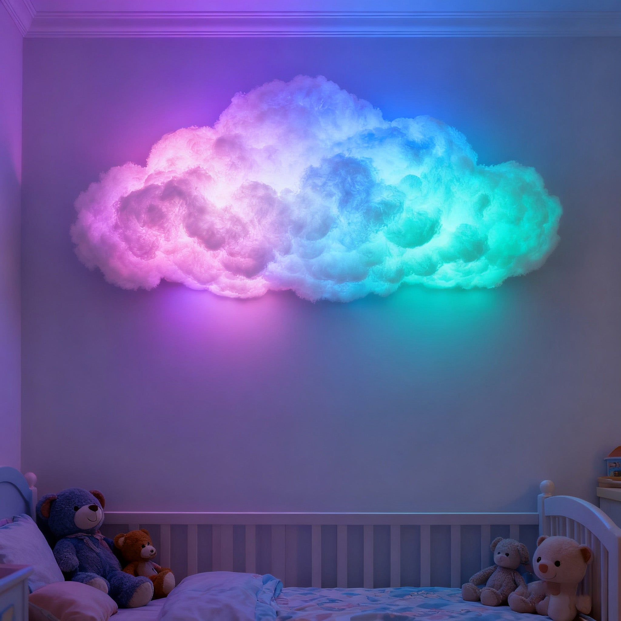 Creative Decorative Cloud Lamp Remote-Controlled LED Light RGB Color Changing