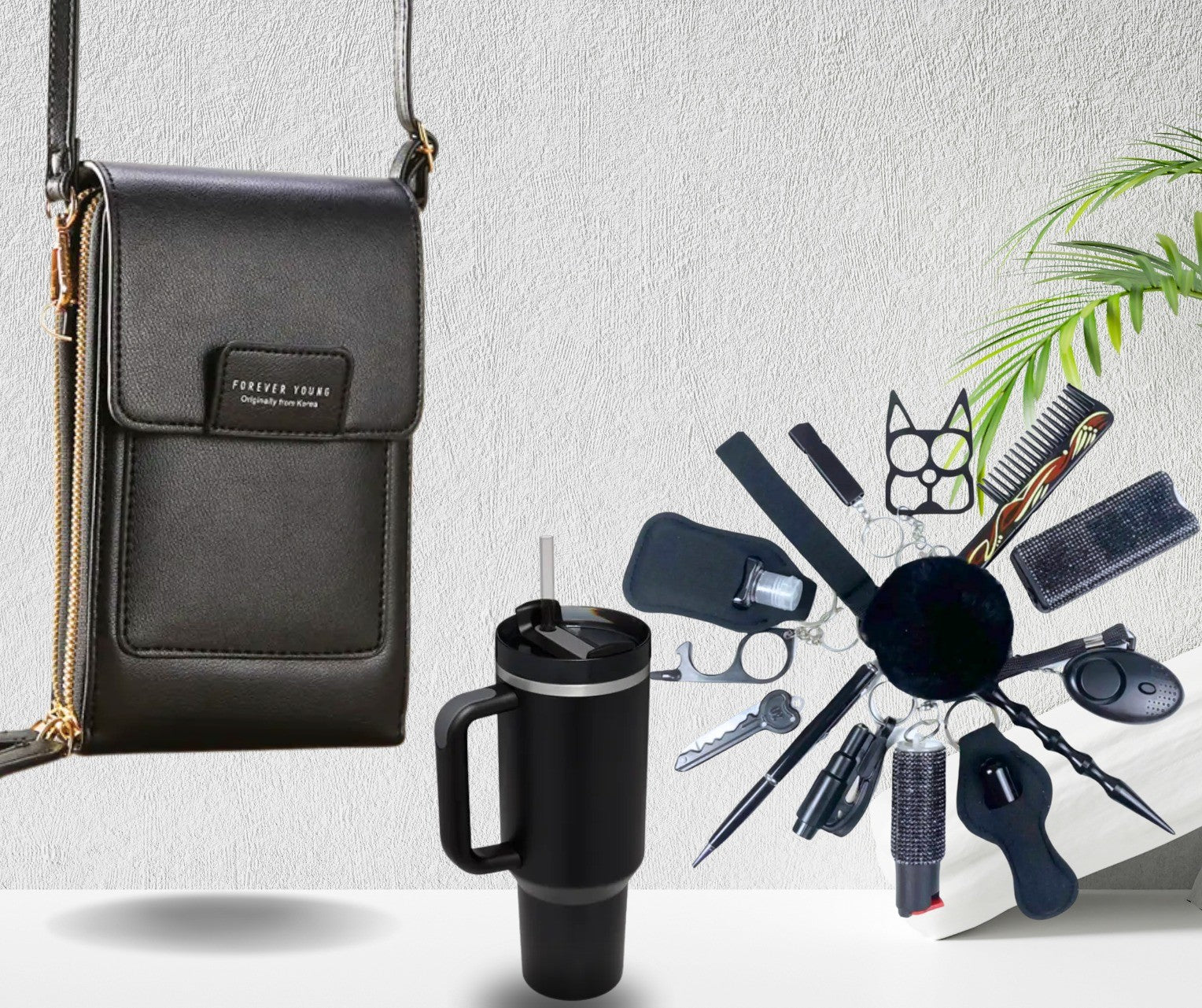 Viral Cellphone Purse Safety Set With Tumbler